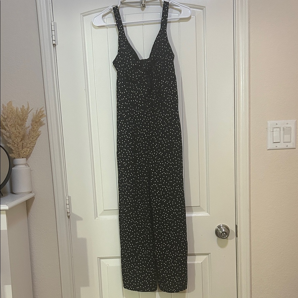 Black and White Polka Dot Jumpsuit